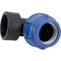 Компрессионный отвод VALFEX ПНД, с внутренней резьбой, 50x2" 1210012350200