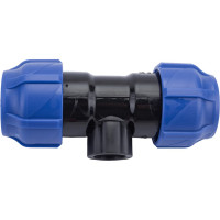 Компрессионный переходной тройник VALFEX ПНД, с внутренней резьбой, 32-1/2"-32 1210013201232