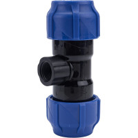 Компрессионный переходной тройник VALFEX ПНД, с внутренней резьбой, 32-1/2"-32 1210013201232