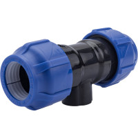 Компрессионный переходной тройник VALFEX ПНД, с внутренней резьбой, 32-1/2"-32 1210013201232