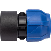 Компрессионная соединительная муфта VALFEX ПНД, с внутренней резьбой, 25x1" 121001225100