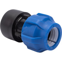 Компрессионная соединительная муфта VALFEX ПНД, с внутренней резьбой, 20x3/4" 121001220034