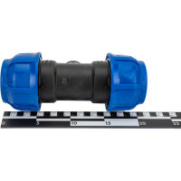 Компрессионный переходной тройник VALFEX ПНД, с наружной резьбой, 50-1 1/4"-50 1210025011450