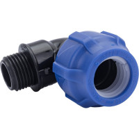 Компрессионный отвод VALFEX ПНД, с наружной резьбой, 20x1/2" 1210012420012