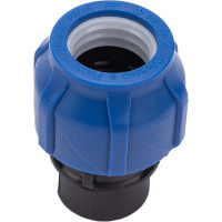 Компрессионная соединительная муфта VALFEX ПНД, с внутренней резьбой, 25x1/2" 121001225012