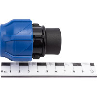 Компрессионная соединительная муфта VALFEX ПНД, с внутренней резьбой, 25x1/2" 121001225012