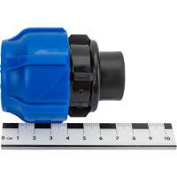 Компрессионная соединительная муфта VALFEX ПНД, с внутренней резьбой, 32x1/2" 121001232012