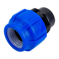 Компрессионная соединительная муфта VALFEX ПНД, с внутренней резьбой, 32x3/4" 121001232034