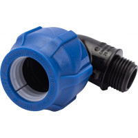 Компрессионный отвод VALFEX ПНД, с наружной резьбой, 25x1/2" 1210012425012