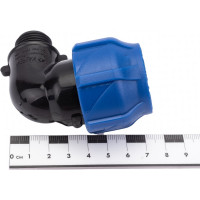 Компрессионный отвод VALFEX ПНД, с наружной резьбой, 25x1/2" 1210012425012