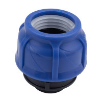 Компрессионная соединительная муфта VALFEX ПНД, с внутренней резьбой, 50x1" 121001250100