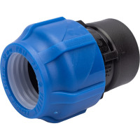 Компрессионная соединительная муфта VALFEX ПНД, с внутренней резьбой, 32x1" 121001232100