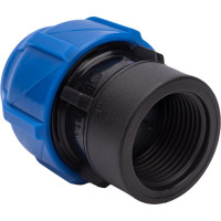 Компрессионная соединительная муфта VALFEX ПНД, с внутренней резьбой, 32x1" 121001232100