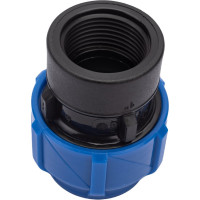 Компрессионная соединительная муфта VALFEX ПНД, с внутренней резьбой, 32x1" 121001232100