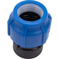 Компрессионная соединительная муфта VALFEX ПНД, с внутренней резьбой, 32x1" 121001232100