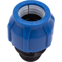 Компрессионная соединительная муфта VALFEX ПНД, с наружной резьбой, 25x3/4" 121001125034