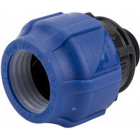 Компрессионная соединительная муфта VALFEX ПНД, с наружной резьбой, 32x3/4" 121001132034