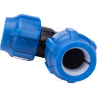 Компрессионный присоединительный отвод VALFEX ПНД, 20-20 121001212020