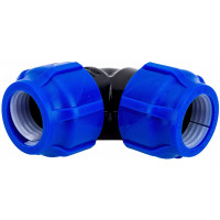 Компрессионный присоединительный отвод VALFEX ПНД, 32-32 121001213232