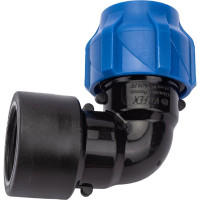 Компрессионный отвод VALFEX ПНД, с внутренней резьбой, 20x3/4" 1210012320034