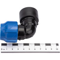 Компрессионный отвод VALFEX ПНД, с внутренней резьбой, 20x3/4" 1210012320034