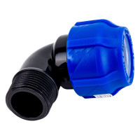 Компрессионный отвод VALFEX ПНД, с наружной резьбой, 32x1" 1210012432100