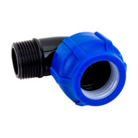 Компрессионный отвод VALFEX ПНД, с наружной резьбой, 32x1" 1210012432100