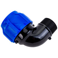 Компрессионный отвод VALFEX ПНД, с наружной резьбой, 32x1" 1210012432100