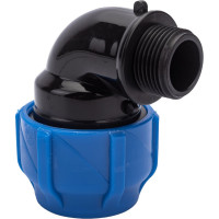 Компрессионный отвод VALFEX ПНД, с наружной резьбой, 32x3/4" 1210012432034