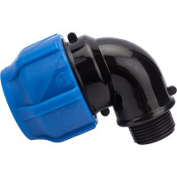 Компрессионный отвод VALFEX ПНД, с наружной резьбой, 32x3/4" 1210012432034