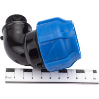 Компрессионный отвод VALFEX ПНД, с наружной резьбой, 32x3/4" 1210012432034