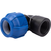 Компрессионный отвод VALFEX ПНД, с внутренней резьбой, 25x3/4" 1210012325034