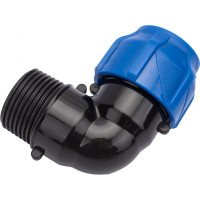 Компрессионный отвод VALFEX ПНД, с наружной резьбой, 25x1" 1210012425100