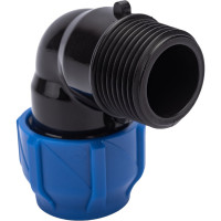 Компрессионный отвод VALFEX ПНД, с наружной резьбой, 25x1" 1210012425100