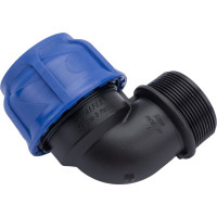 Компрессионный отвод VALFEX ПНД, с наружной резьбой, 50x2" 1210012450200