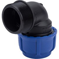 Компрессионный отвод VALFEX ПНД, с наружной резьбой, 50x2" 1210012450200