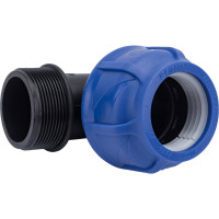 Компрессионный отвод VALFEX ПНД, с наружной резьбой, 50x2" 1210012450200