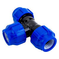 Компрессионный тройник VALFEX ПНД, 20-20-20 1210012202020