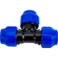 Компрессионный тройник VALFEX ПНД, 20-20-20 1210012202020