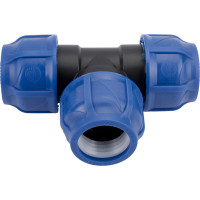 Компрессионный тройник VALFEX ПНД, 40-40-40 1210012404040