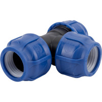 Компрессионный тройник VALFEX ПНД, 40-40-40 1210012404040