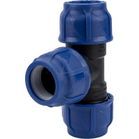 Компрессионный тройник VALFEX ПНД, 40-40-40 1210012404040