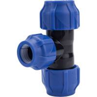 Компрессионный переходной тройник VALFEX ПНД, 25-20-25 1210012252025