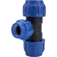 Компрессионный переходной тройник VALFEX ПНД, 40-32-40 1210012403240