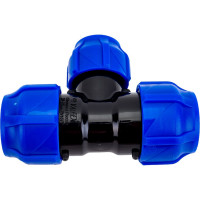 Компрессионный переходной тройник VALFEX ПНД, 32-25-32 1210012322532