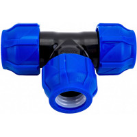 Компрессионный тройник VALFEX ПНД, 25-25-25 1210012252525