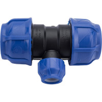 Компрессионный переходной тройник VALFEX ПНД, 50-25-50 1210012502550