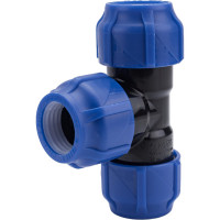 Компрессионный тройник VALFEX ПНД, 32-32-32 1210012323232