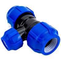 Компрессионный переходной тройник VALFEX ПНД, 32-20-32 1210012322032