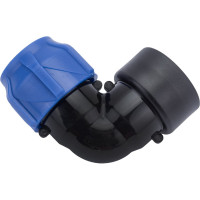 Компрессионный отвод VALFEX ПНД, с внутренней резьбой, 25x1" 1210012325100